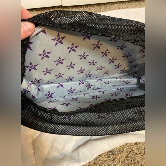 Rebel Revolt Purple Velour Cheer Shoes Bag. NEW - Picture 3 of 3